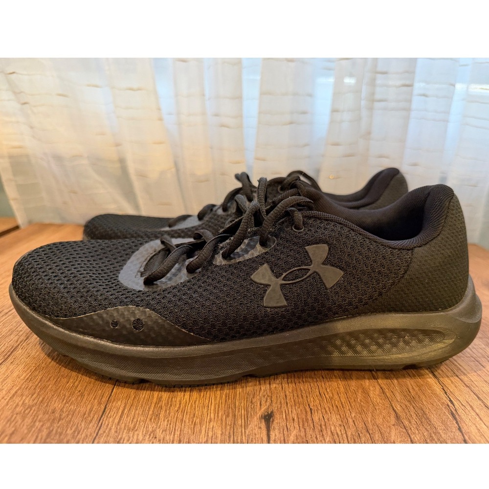 Under Armour Charged Pursuit 3 Black Running Shoes Men's Size‎ 10 - Picture 3 of 7